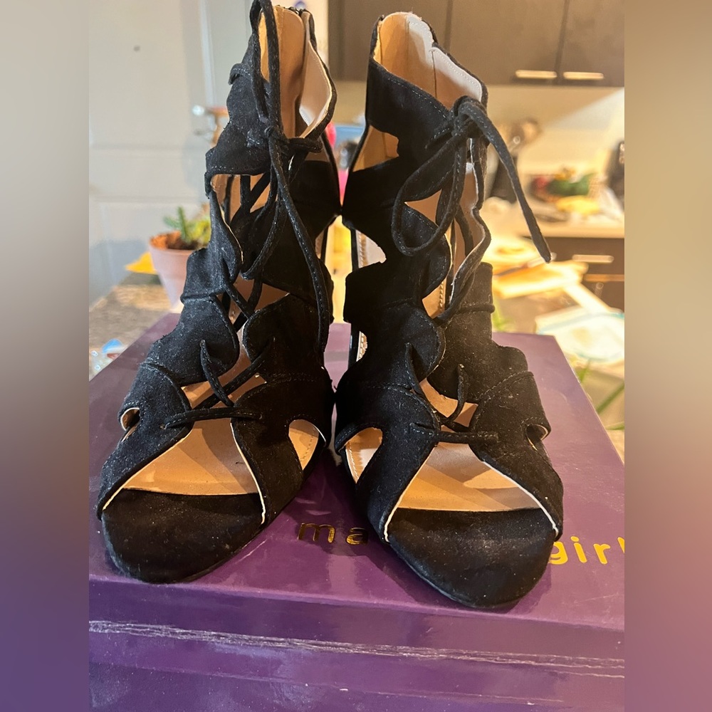 Express black heels size 9